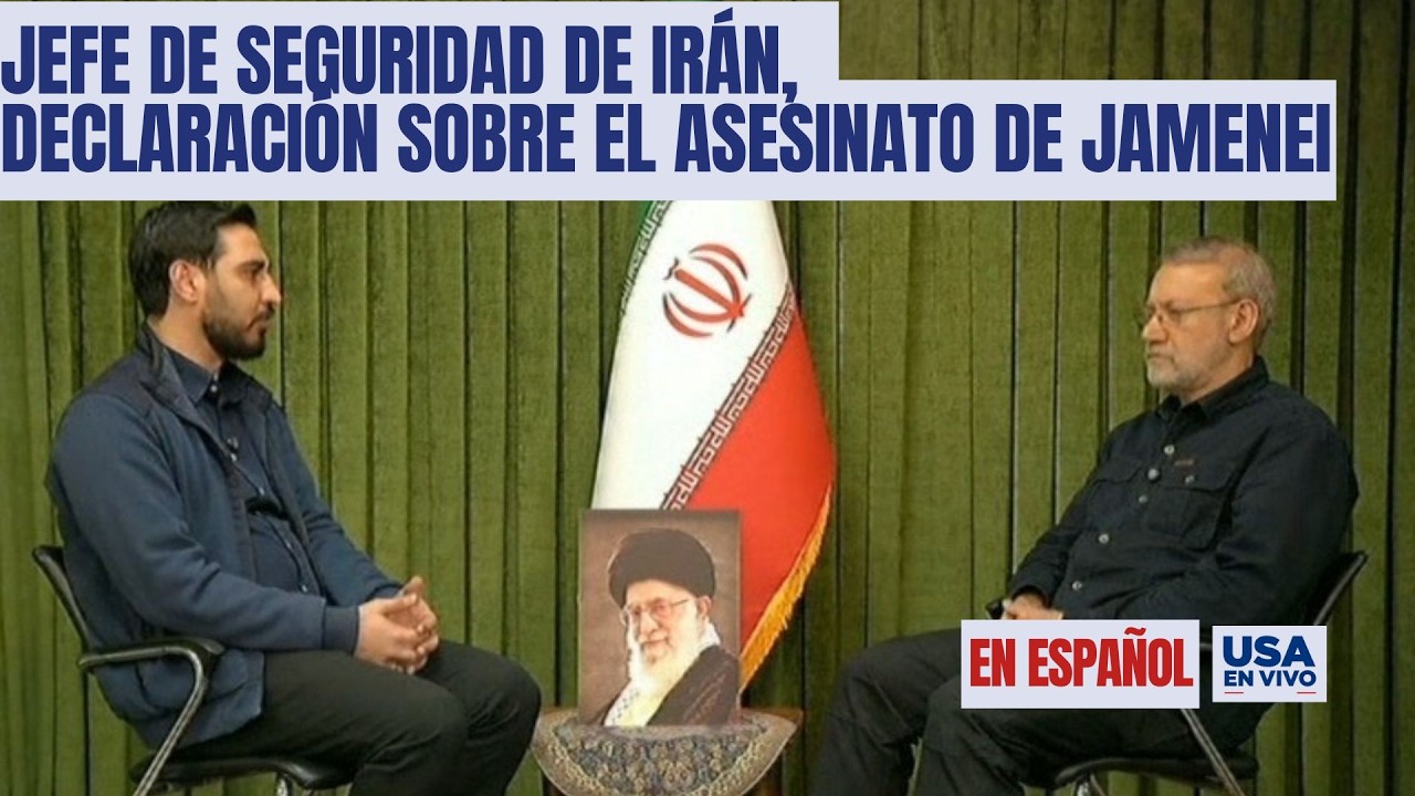 Jefe de seguridad de Irán, Ali Larijani, declaración sobre el asesinato de Jamenei | USA EN VIVO 🔴