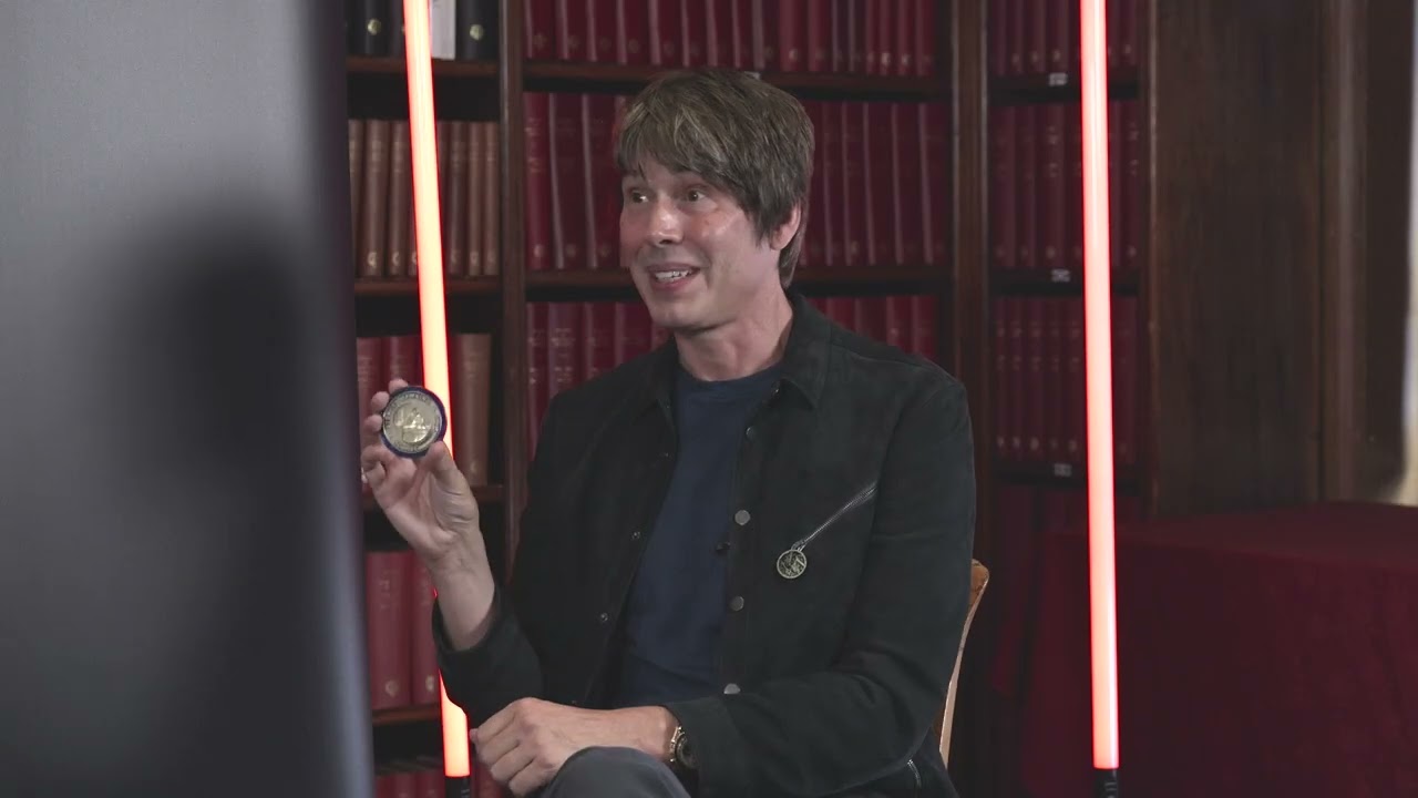SIR BRIAN MAY AND GARIK ISRAELIAN PRESENTED PROFESSOR BRIAN COX WITH THE 2026 STEPHEN HAWKING MEDAL