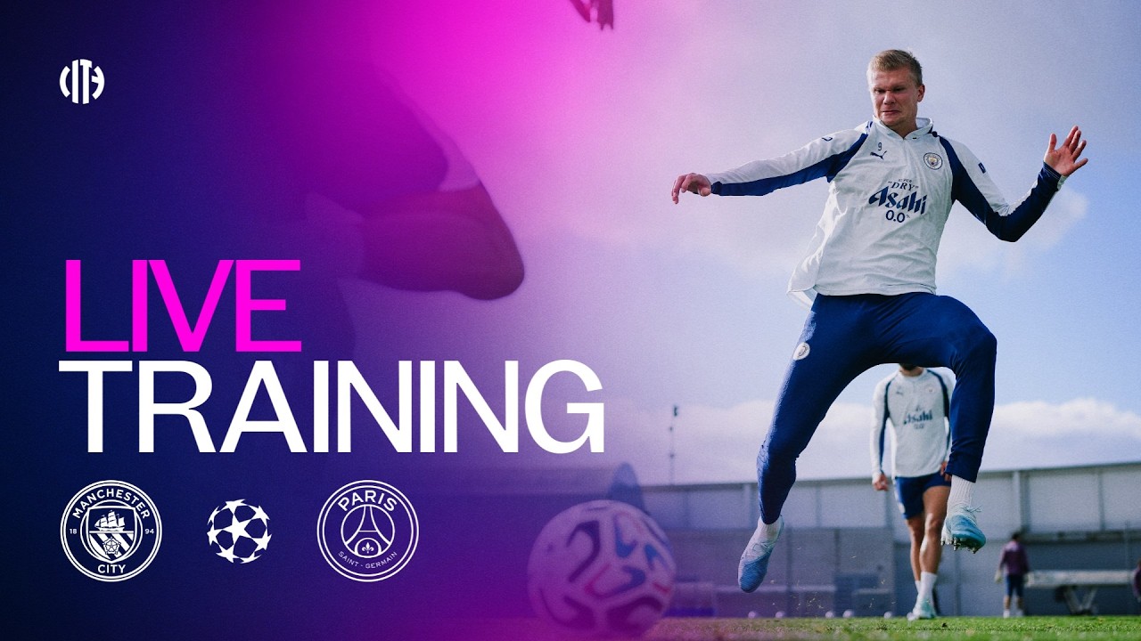 WATCH LIVE TRAINING! | Man City v PSG | Champions League