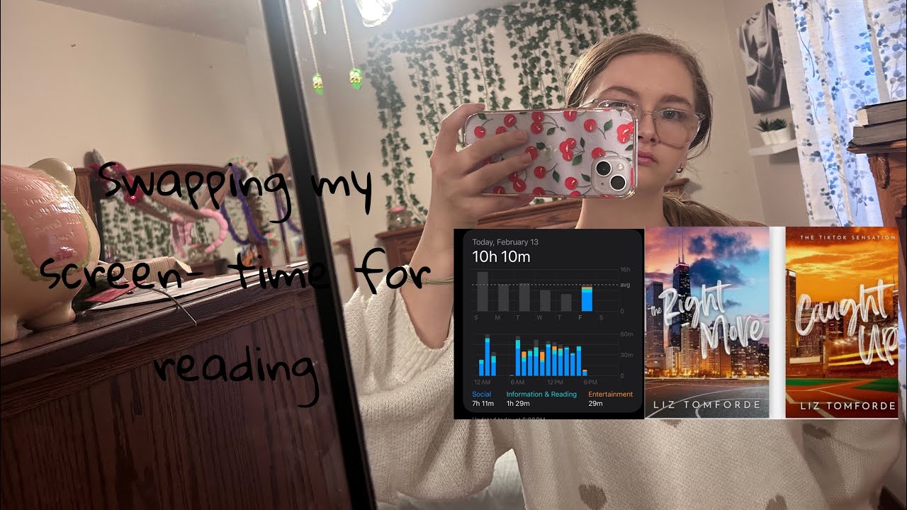 Swapping my screen time for reading| Spoiler reading vlog 📖⏱️
