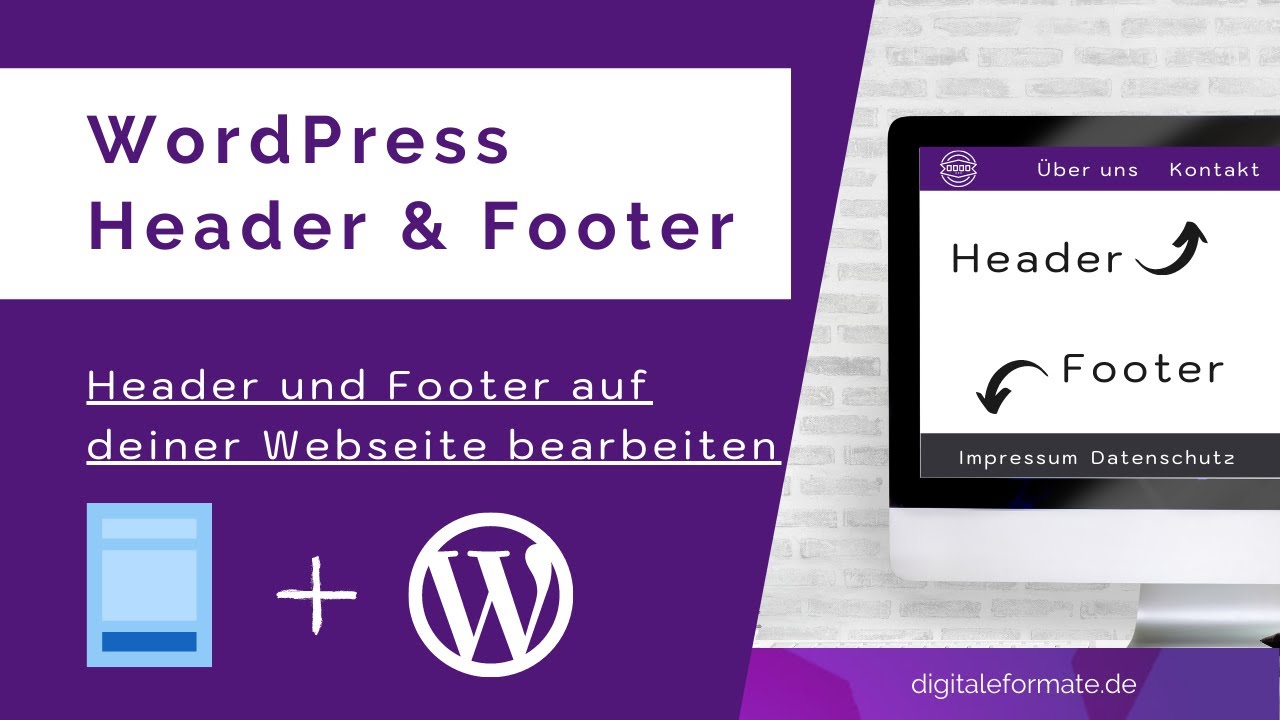 WordPress Menü - Header & Footer erstellen leicht gemacht