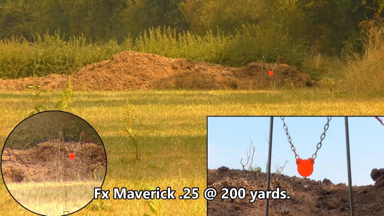 Fx Maverick  .25 @ 200 yards