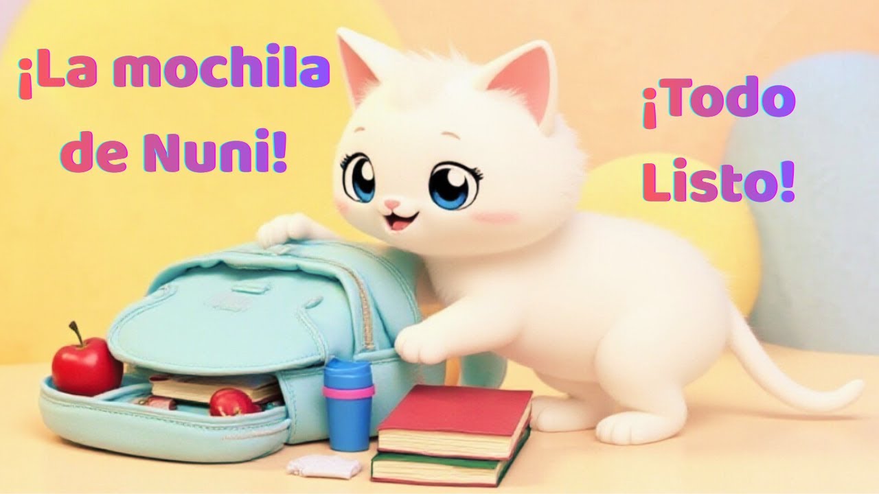 😻Nuni Prepara su Mochila – Todo Listo🎵Canciones Infantiles