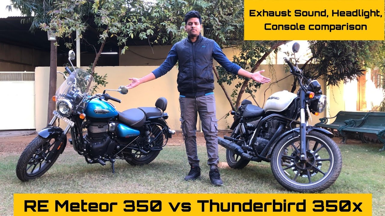 Royal Enfield Meteor 350 против Thunderbird 350X | Общее сравнение