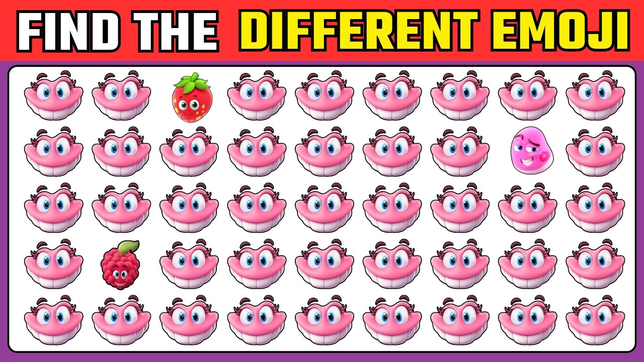 🧠🐼FIND THE DIFFERENT EMOJI 🔎🔥 PandaQuiz Emoji Challenge Edition – ONLY FOR GENIUSES