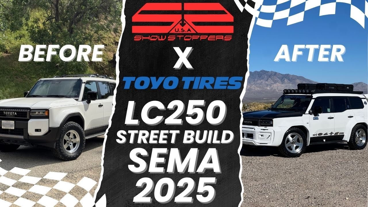 Land Cruiser LC250 с шинами Toyo и шинами Showstoppers, созданный для уличной езды!