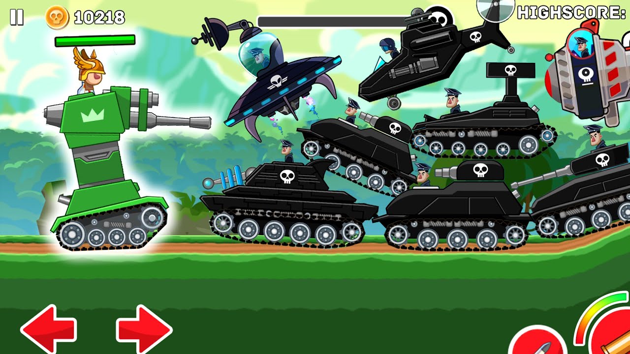 Hills Of Steel - Tank TOWER vs All BOSSES Walkthrough Android Gameplay