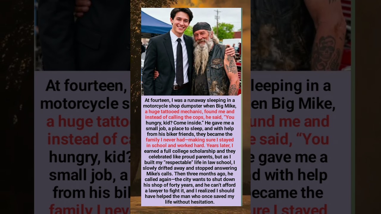 The Mechanic Who Saved a Runaway Kid &mdash; Years Later, He Became His Lawyer#Kindness #TrueStory