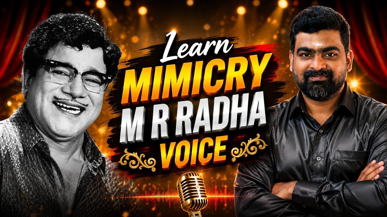 🔴 🔴Video: MR Radha voice mimicry | Learn Mimicry in Easy ways with Mimicry Mani