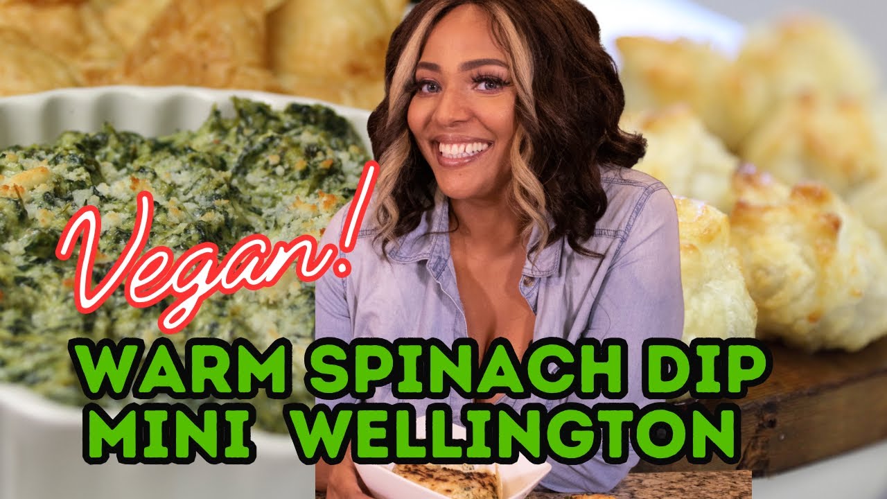 2 Must-Try Vegan Appetizers for Christmas Dinner | Creamy Spinach Artichoke Dip | No Beef Wellington