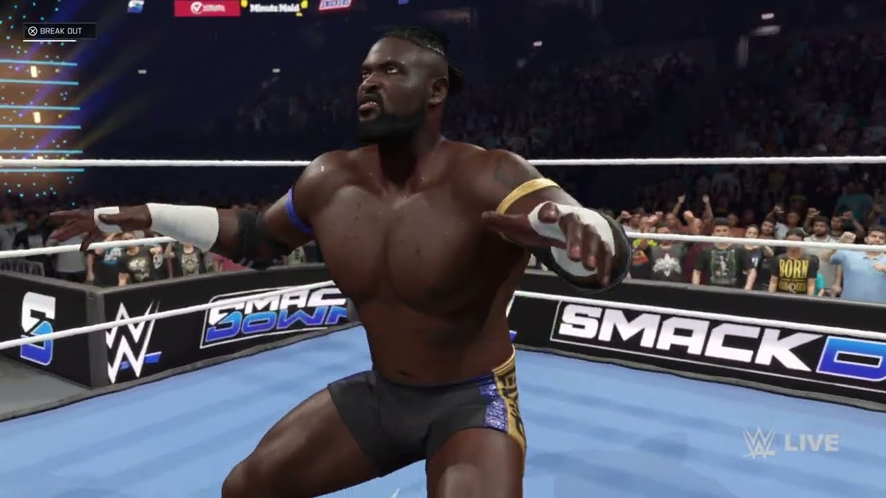 WWE 2K25 Oba Femi vs Kit Wilson - WWE SmackDown 2/6/26