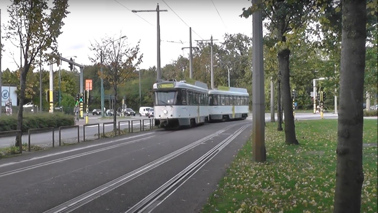 De Lijn Antwerpen tramlijn 10 route oude gekoppelde PCCs coupled old