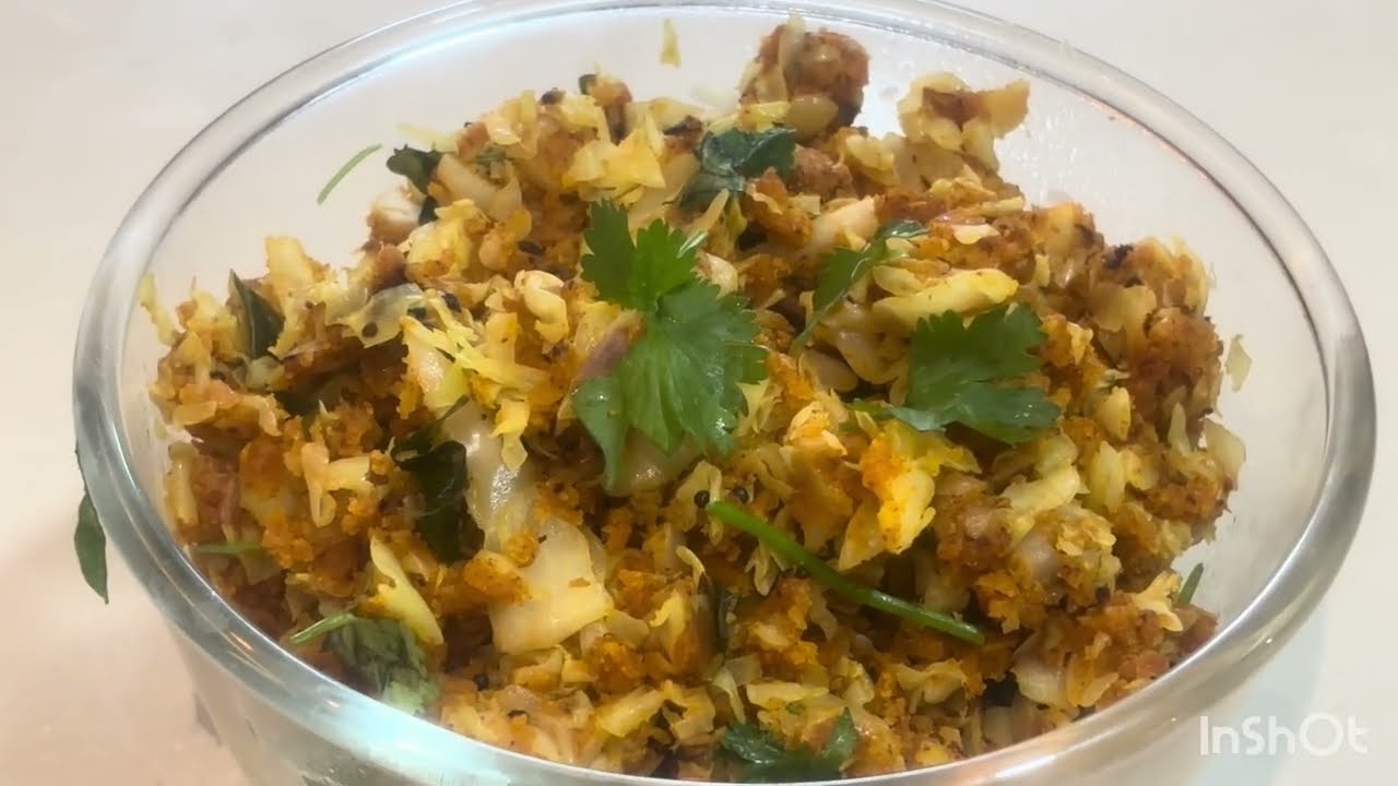 Cabbage besan ki sabji