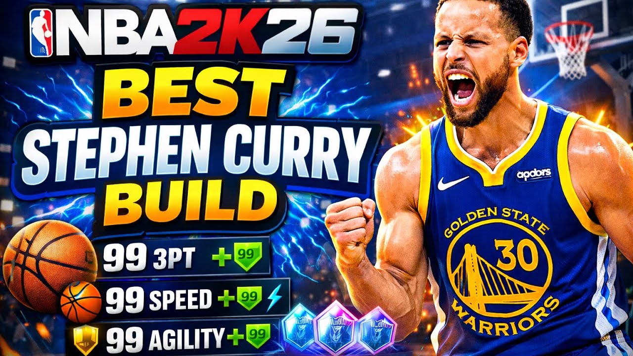BEST Stephen Curry Build in NBA 2K26 🔥 Unlimited Range + Curry Finishing