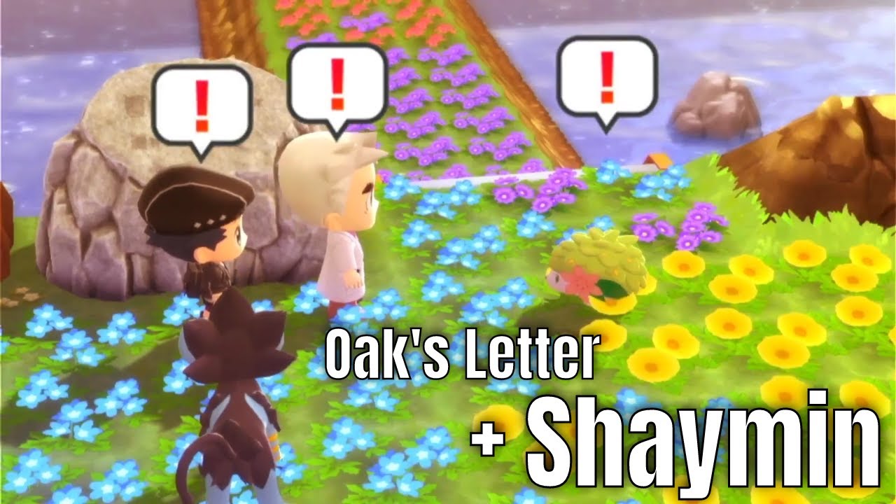 Shaymin event via Oak's Letter in Pok&eacute;mon Brilliant Diamond and Pok&eacute;mon Shining Pearl (HD 1080p)