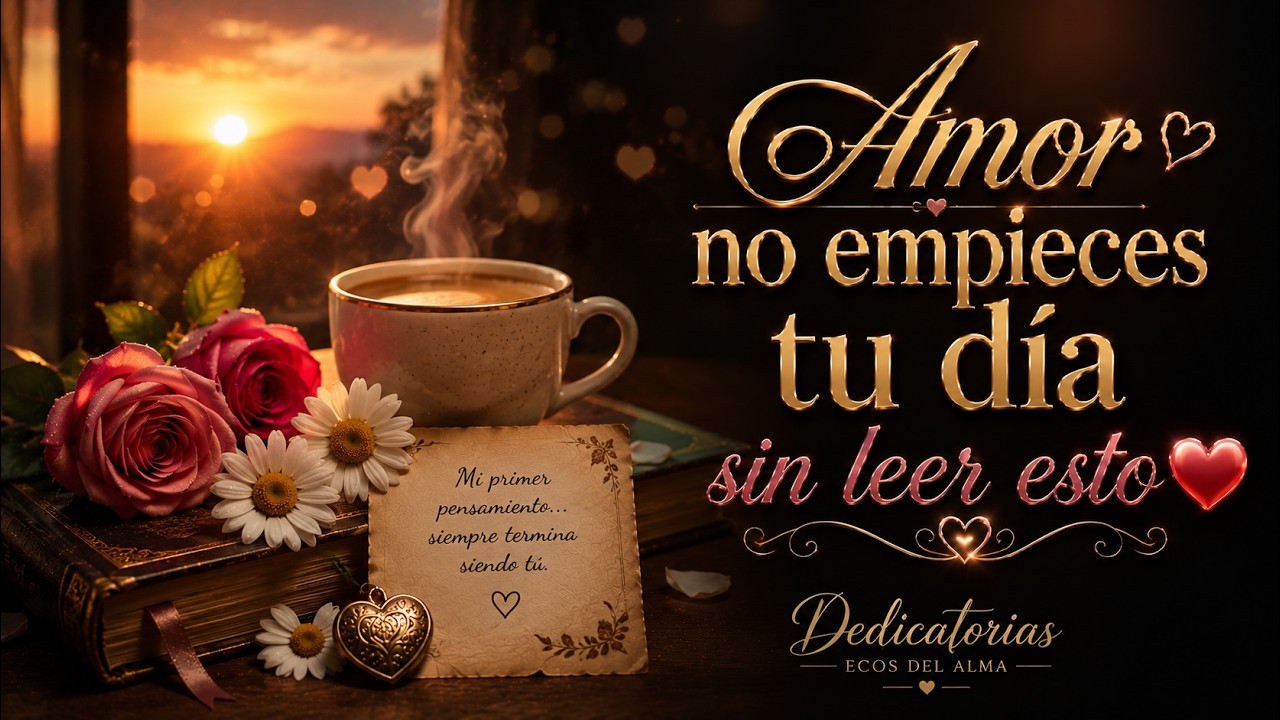 🥺 Amor, por favor no me ignores… antes de iniciar tu día lee esto: eres mi paz 💌🌤️