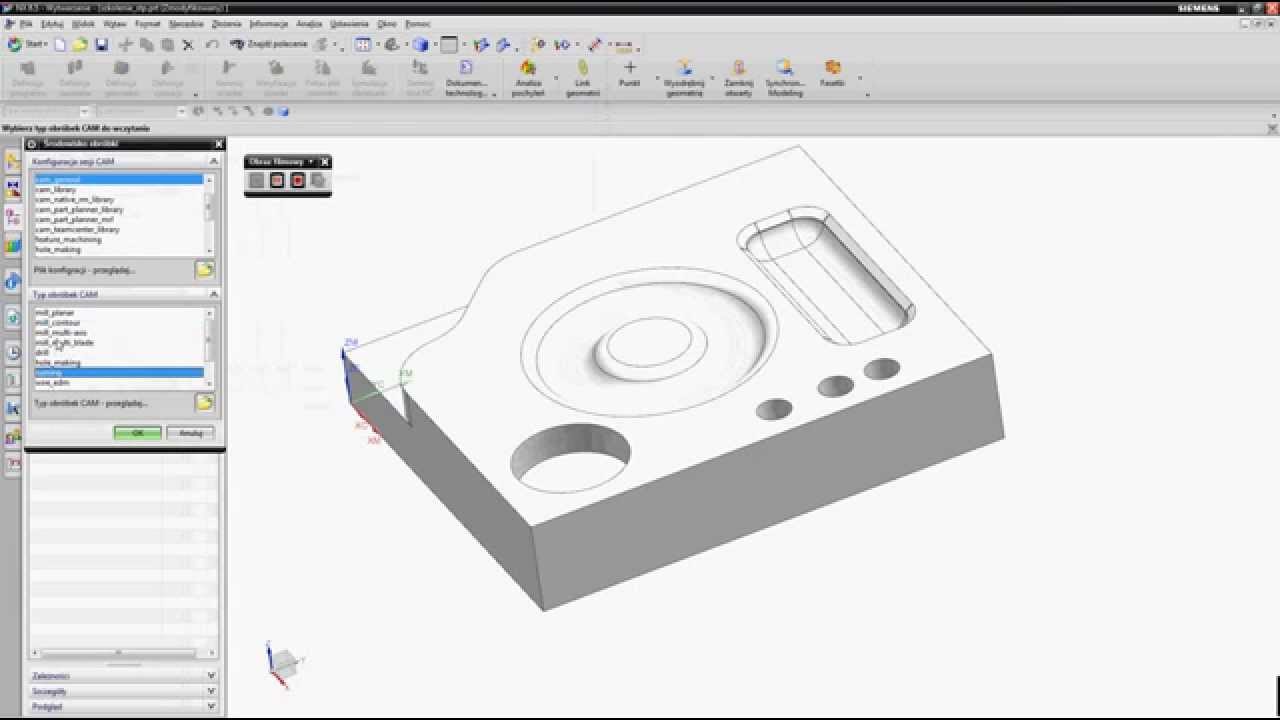 Mały tutorial NX8,5   1 przejscie do CAM