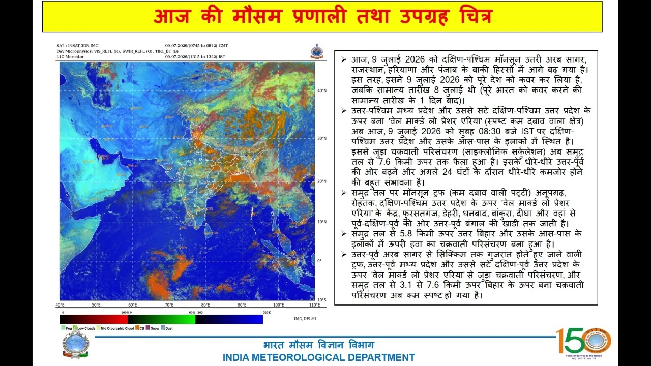 Bihar State Weather Discussion | Bihar Weather Update 09th July 2026 📢