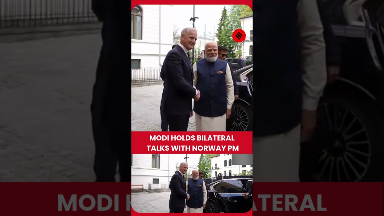PM Modi Holds Bilateral Talks With Norway PM In Oslo