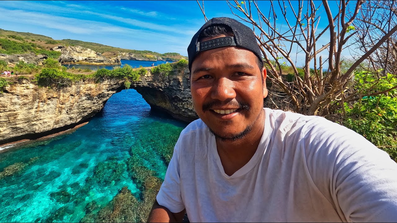 Nusa Penida Island Bali ni Broken Beach, Angels Bilabong, Crystal Bay Beraibai