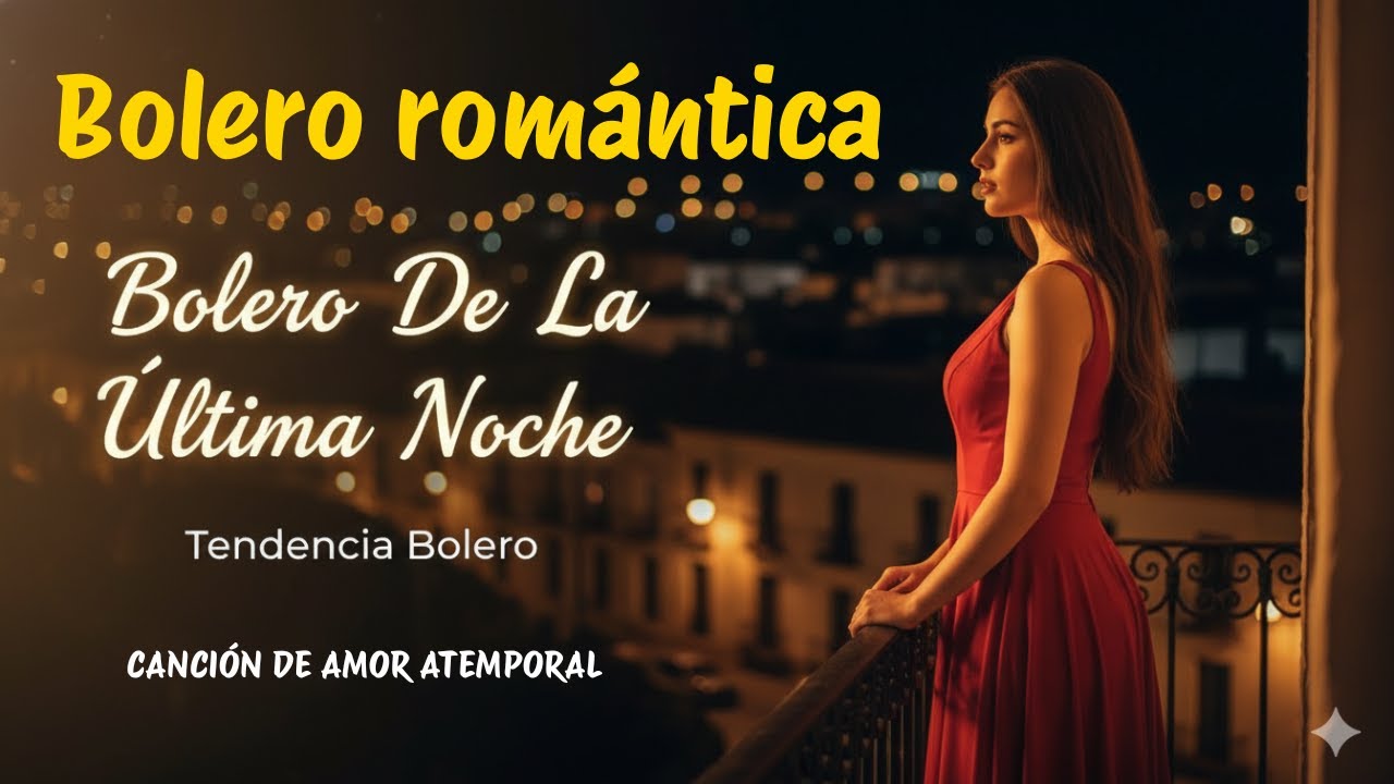 Bolero De La Última Noche, romántico para soñar en Tendencia Bolero