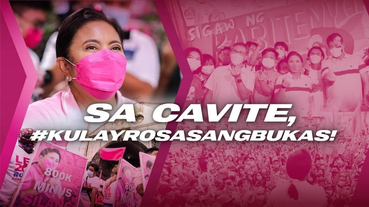 Sa Cavite, #KulayRosasAngBukas!