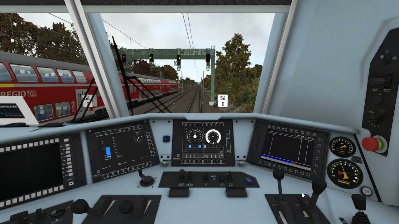 TS 2022 F&uuml;hrerstandsmitfahrt BR 185 G&uuml;terzug nach Bad Schandau, Strecke Dresden - Sch&ouml;na