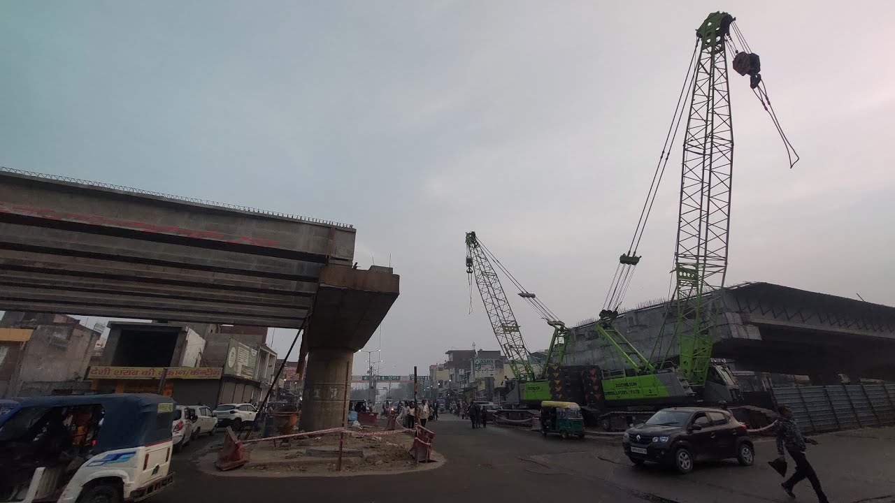 Quarsi Chauraha Flyover Construction Work Update || Smart City Project Aligarh 
