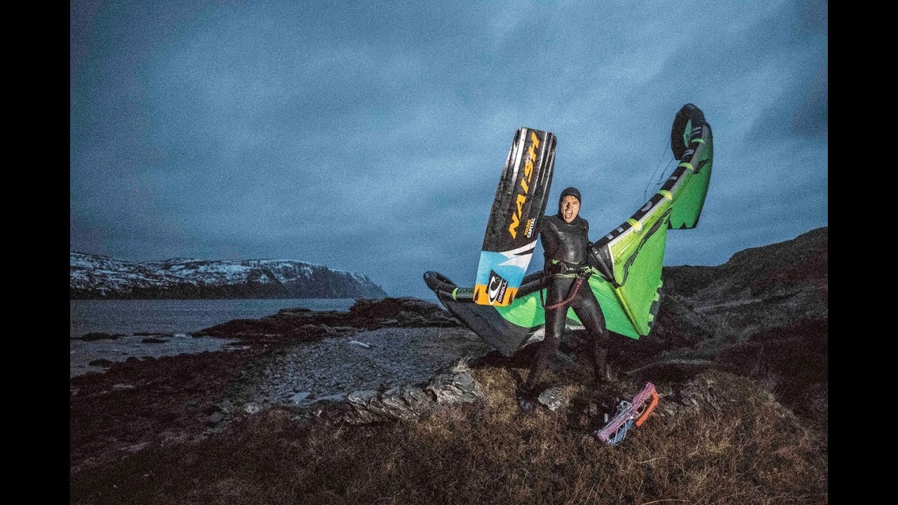 Kitesurfing at the NORTH CAPE!