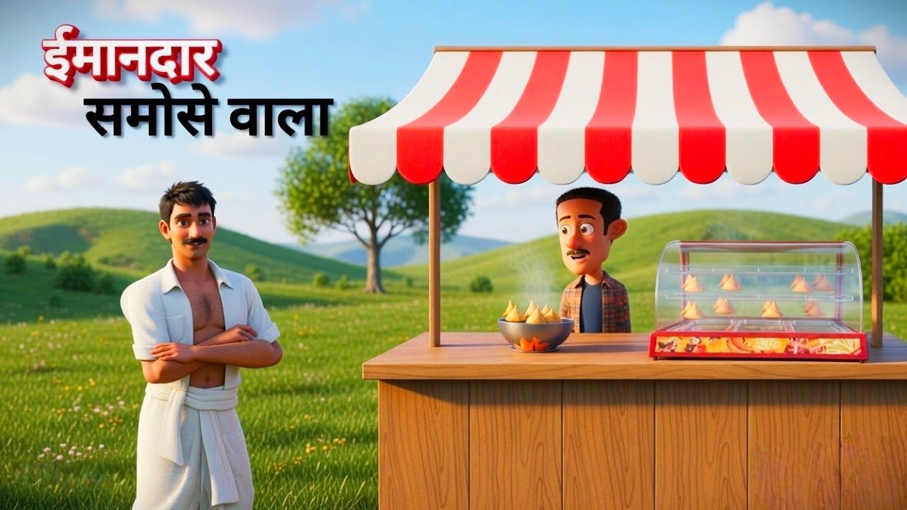 ईमानदार समोसे वाला | Hindi Cartoon Moral Story | Cartoon hindi kahaniyan 
