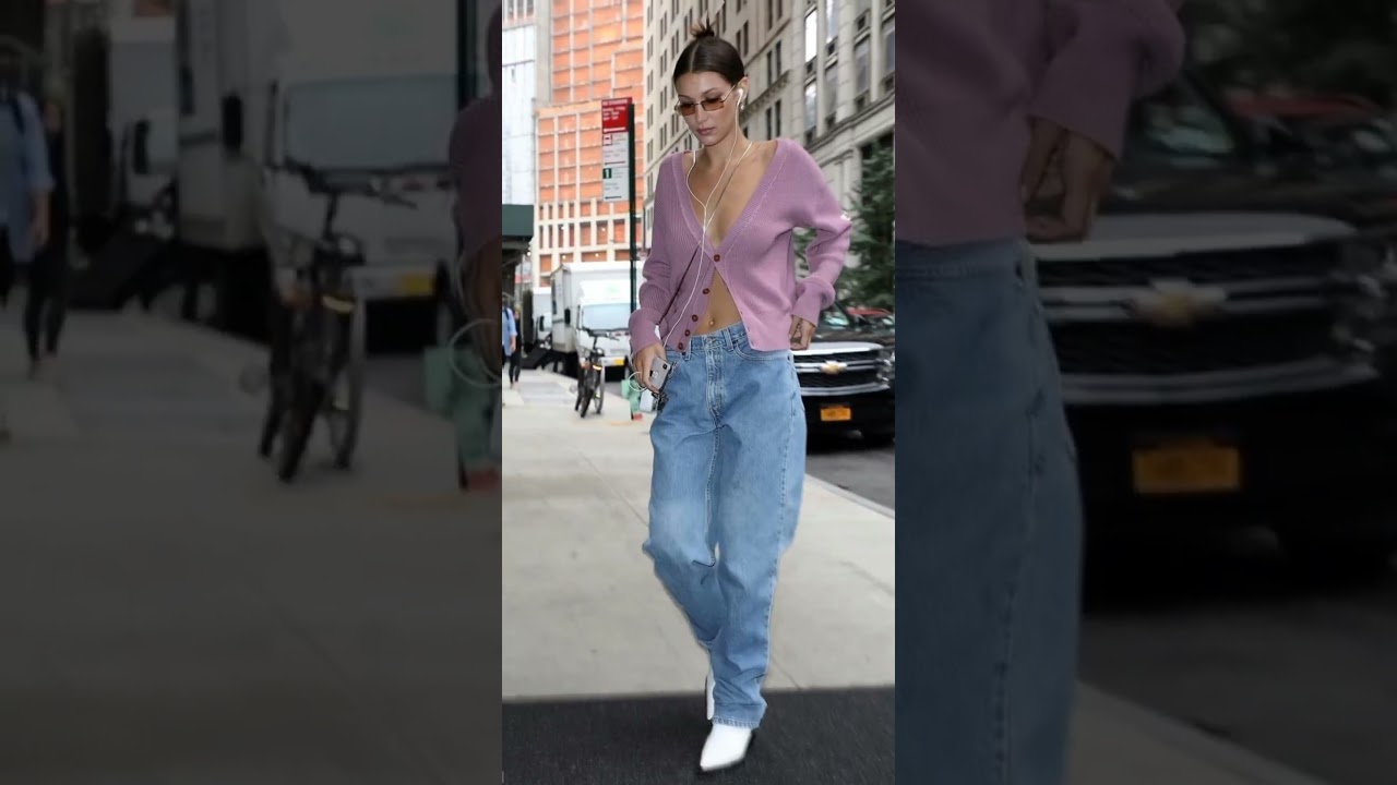 Bella Hadid Street Outfits Collection Ideas..My All time Fvt.. 🎀✨🎀✨#shorts