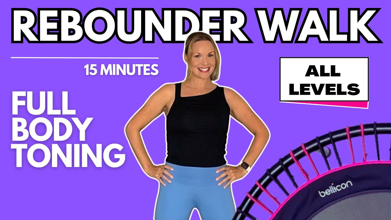 15 Min Fat-Burning Rebounder Walk – Low Impact, Fun & Effective!