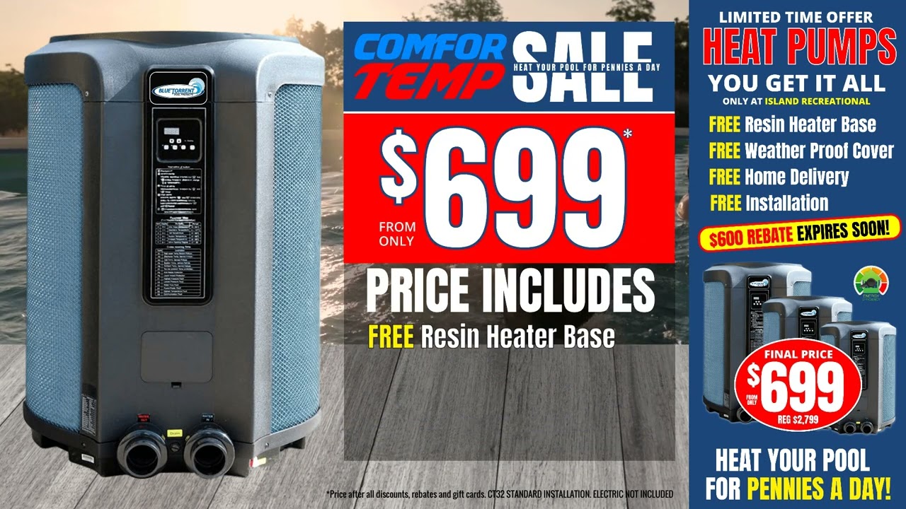 Double Your Swimming Summer with a ComforTemp Heat Pump - Island Recreational