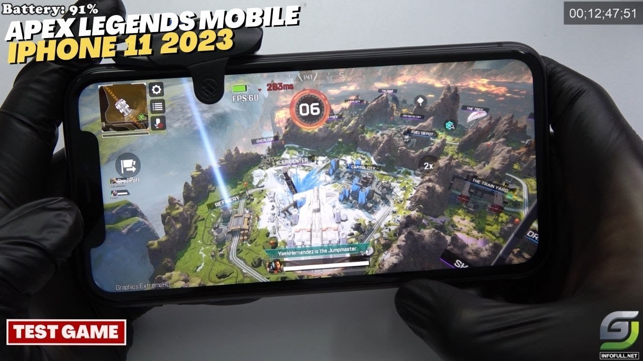 iPhone 11 test game Apex Legends Mobile APM