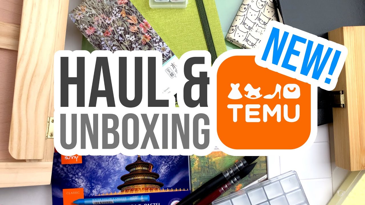 Art Supplies HAUL!! - Temu Unboxing Video! Intriguing new supplies! 🎨