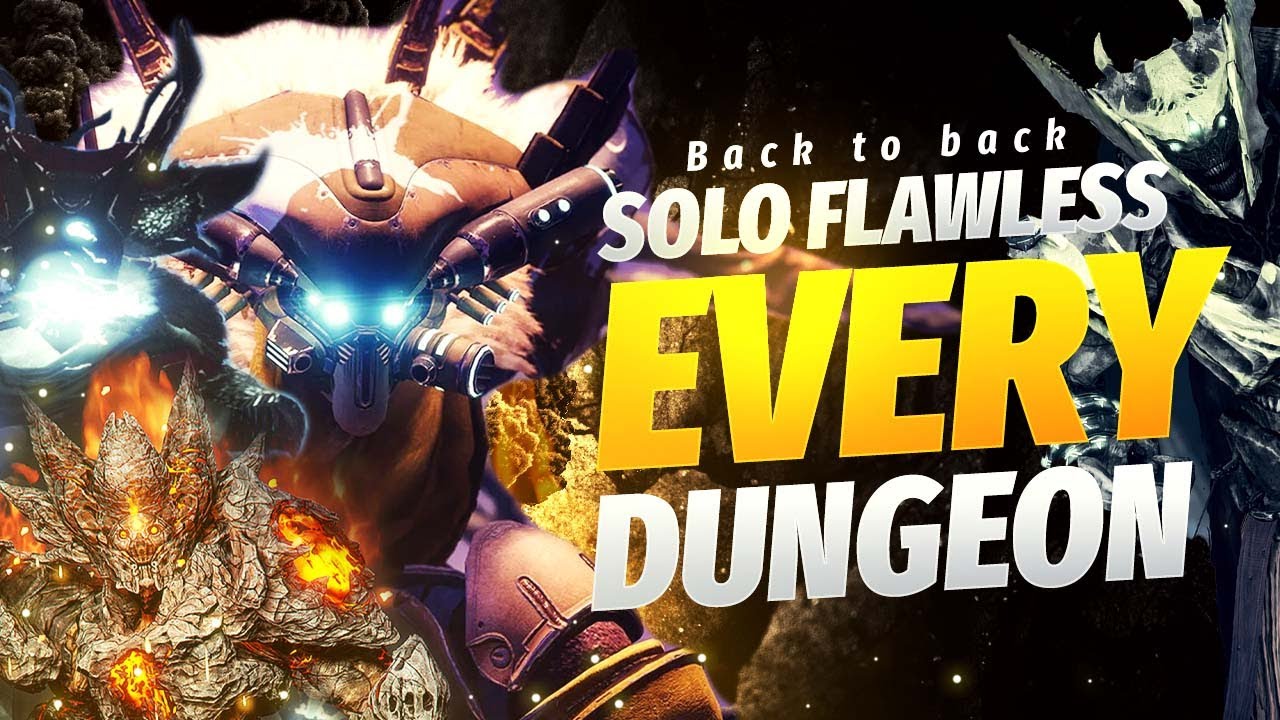 SOLO FLAWLESS EVERY DUNGEON BACK TO BACK - PROPHECY, GRASP, PIT, SHATTERED THRONE - DESTINY 2