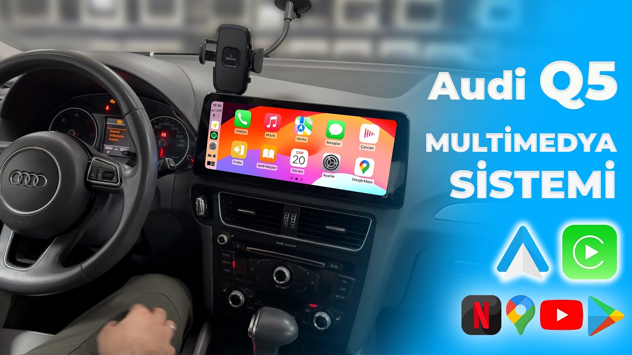 Audi Q5 CONCERT AUDİO 2009 – 2017 | CarPlay & Android Auto Destekli Multimedya Montajı (44-052)