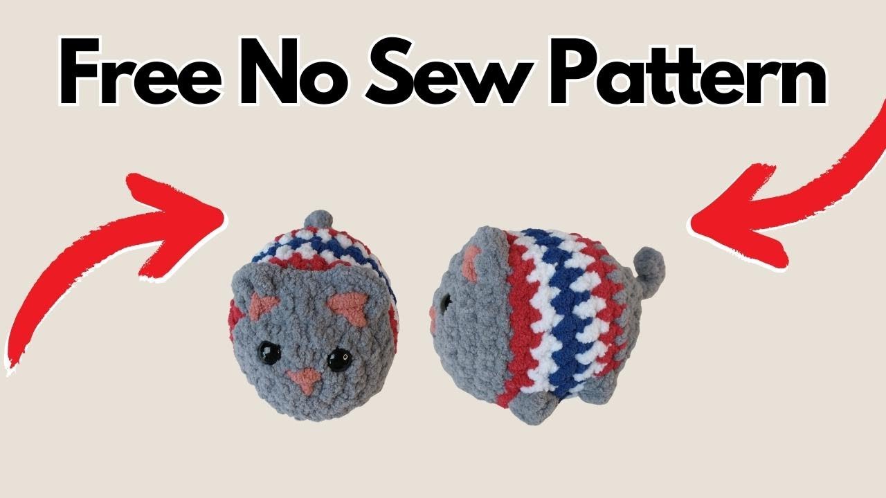 American Loaf Cat Crochet Pattern Tutorial: Perfect For 4TH OF JULY