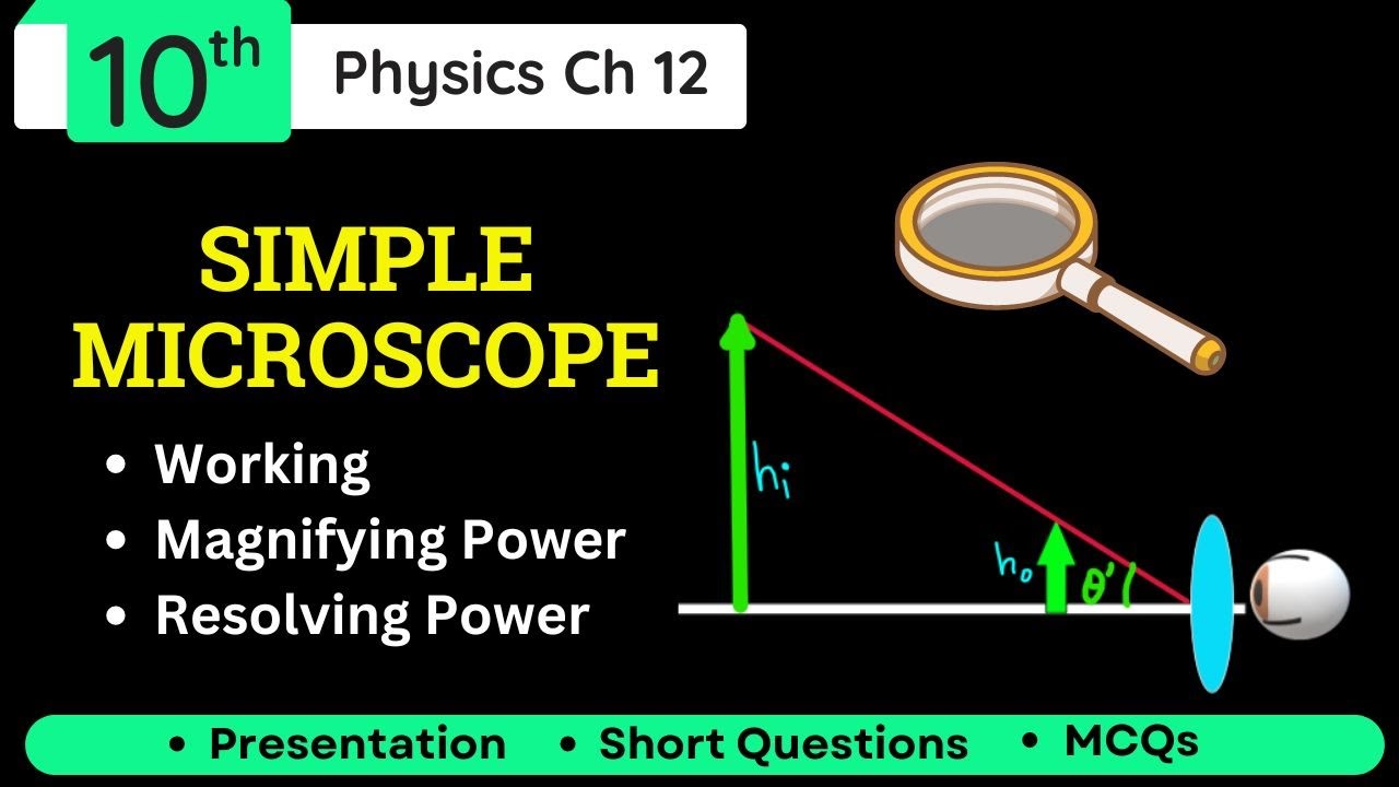 Simple Microscope Class 10 Physics Chapter 12 | Magnifying Lens