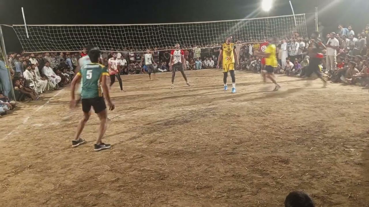 Sialkot tournament Sajid watto Vs Usman Shani best Spike by sajid watto