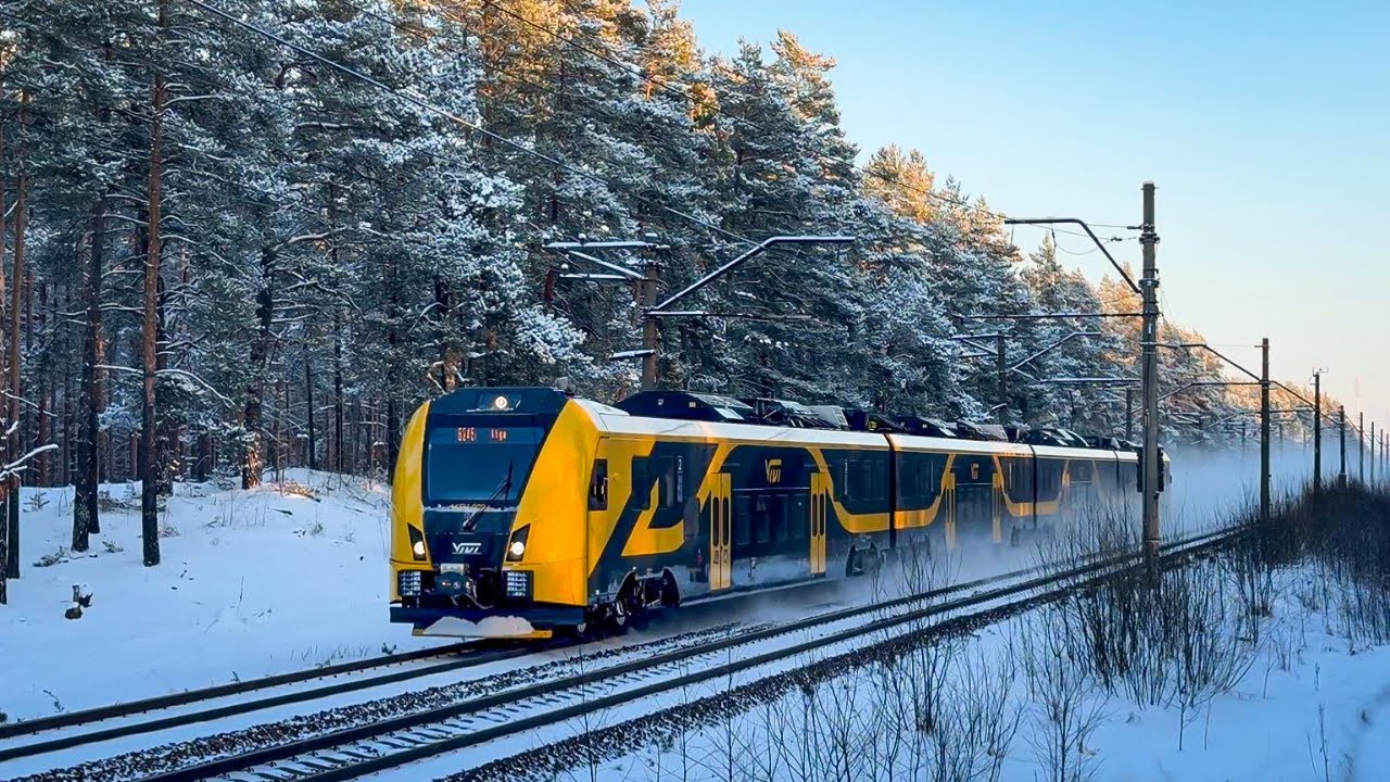 Зимняя сказка! Снежные поезда Латвии ❄️🇱🇻