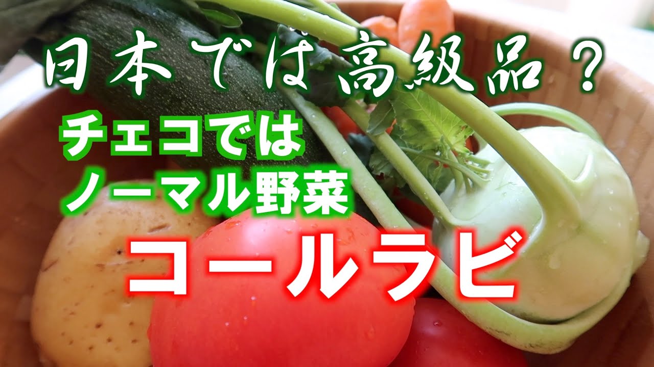 日本では高級野菜？チェコでは超一般的な野菜「コールラビ」