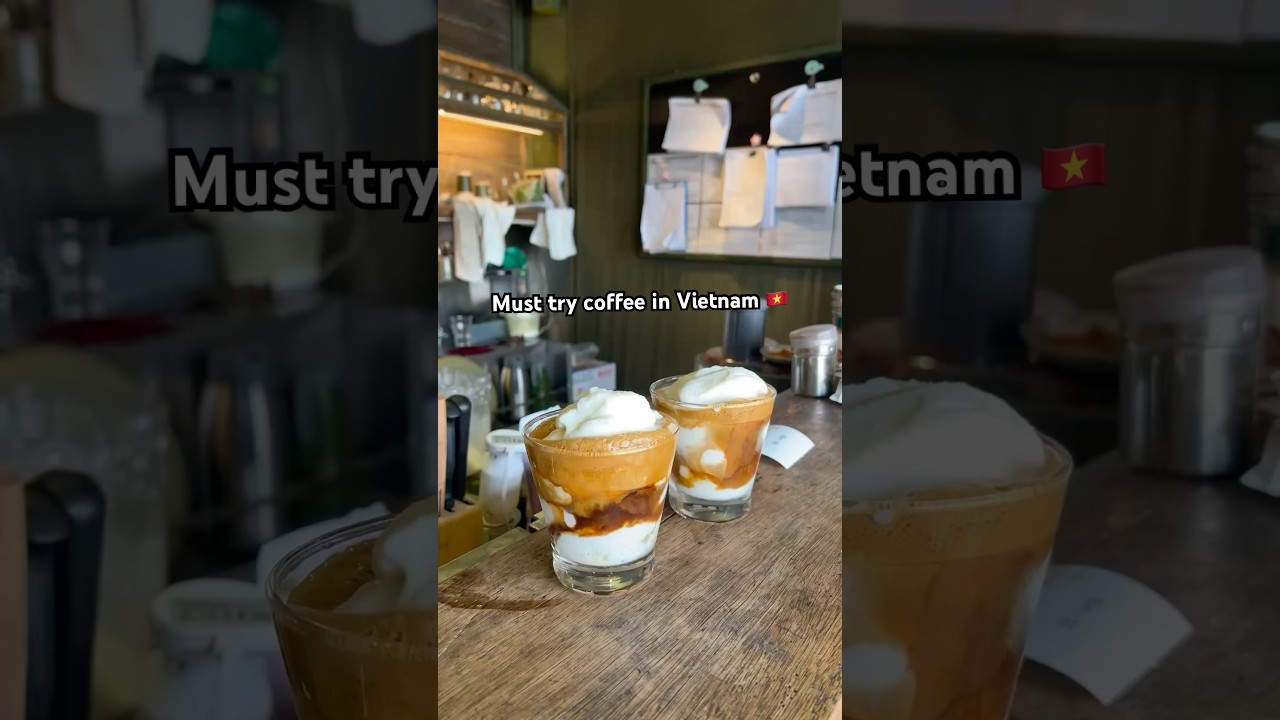 Must try Coconut Coffee in Vietnam 🇻🇳