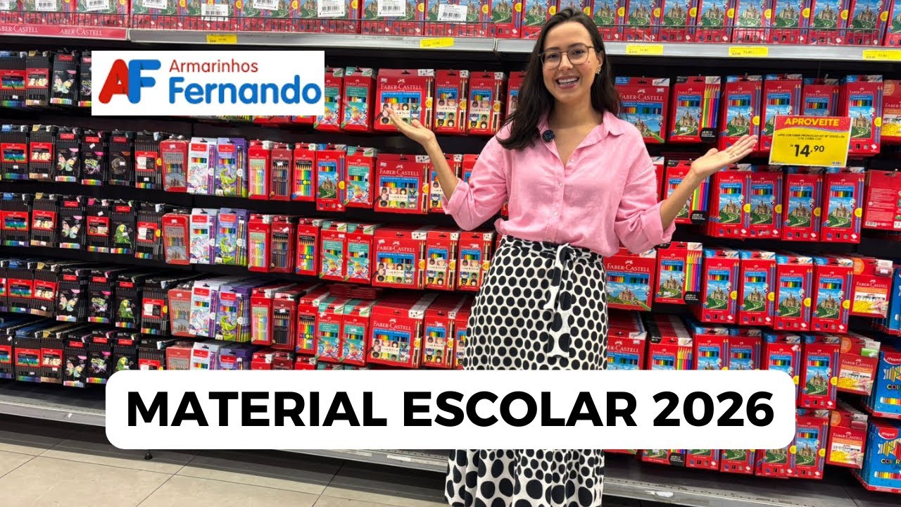 Material Escolar 2026 - Preços no Armarinhos Fernando #materialescolar2026
