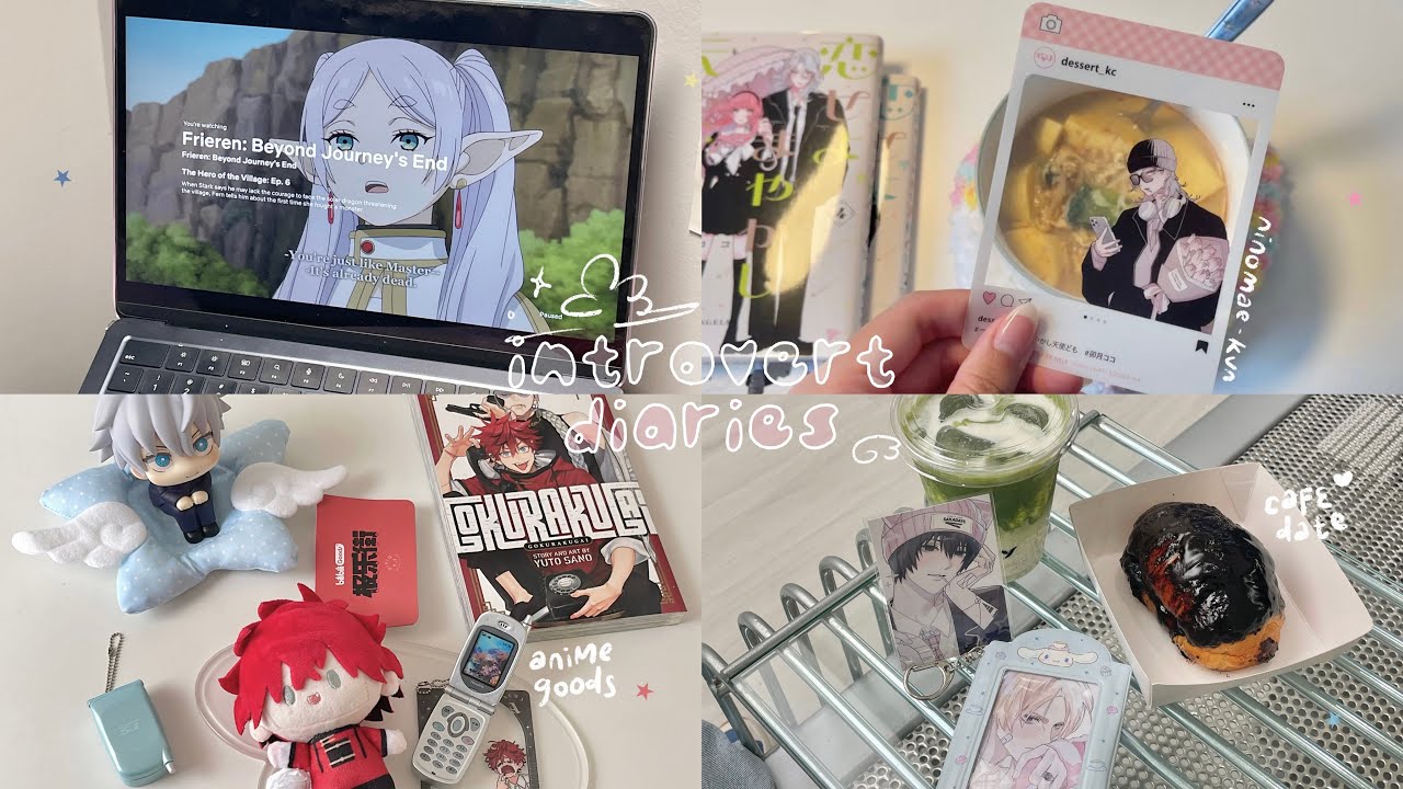 INTROVERT DIARIES  ☆ romanticizing my quiet life, watching dear x, taobao haul, frieren anime ^ྀི🍒