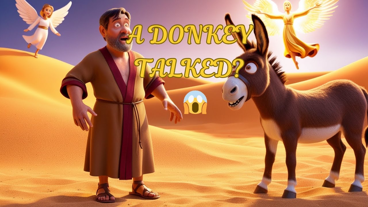 Говорящий осёл — удивительная библейская история! 🐴✨😲