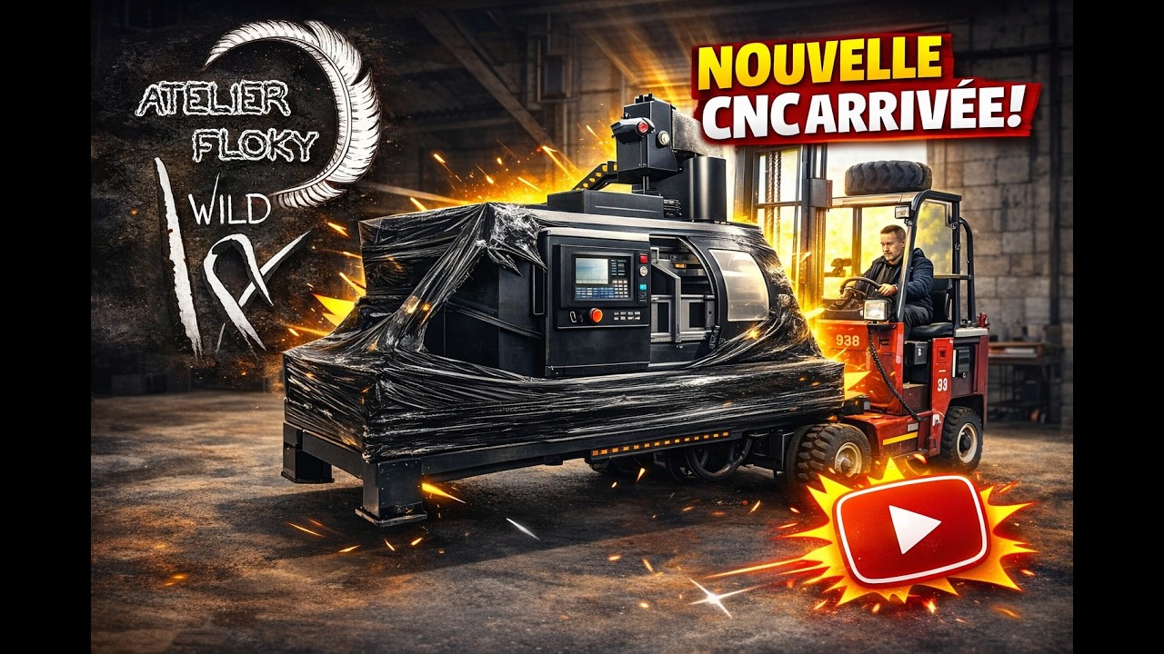 Grosse CNC à l'atelier ! On a failli briser l'outil ... avec @Swann Wild, @Holzprofi_France