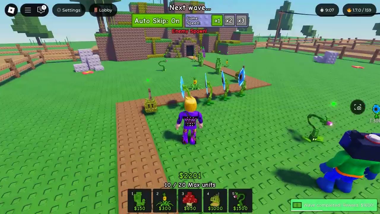 Roblox,Hraju Garden Tower Defense 