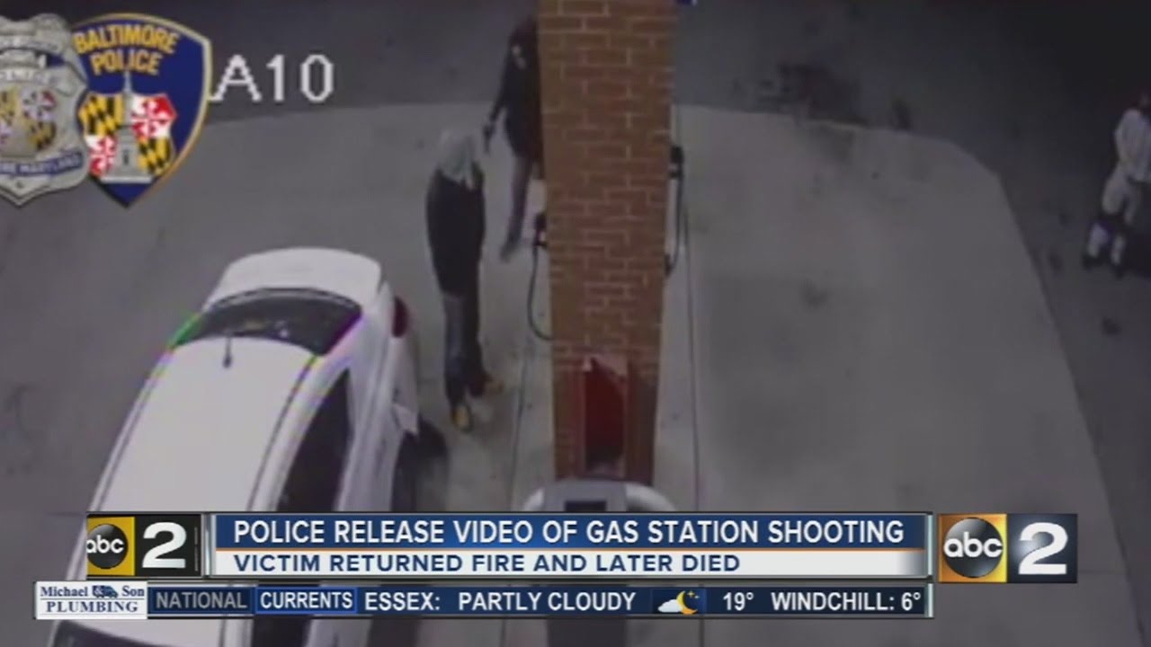 Man shot, killed while pumping gas in Baltimore