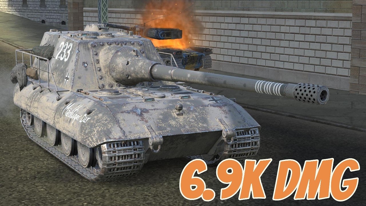 WoT Blitz Best Replay ● Jagdpanzer Mighty ● 6.9K DMG ● 2 KILLS ● Ace Tanker